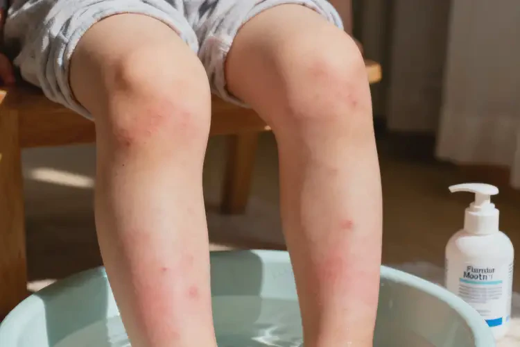 孩子大腿上容易起濕疹能夠徹底治愈嗎(圖2)