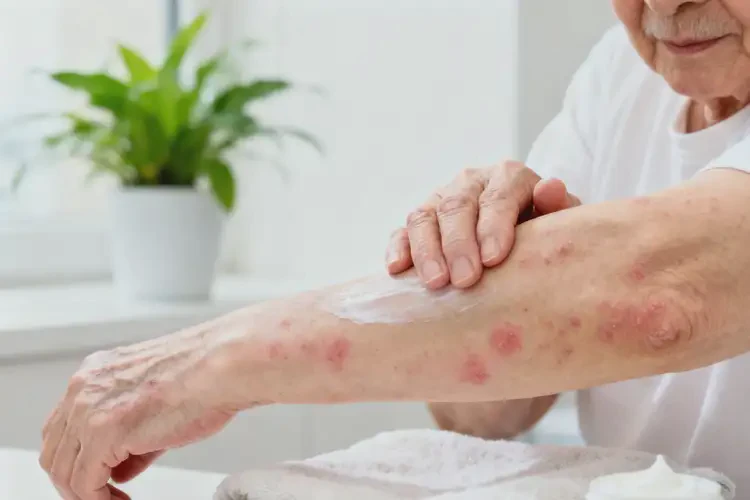 高齡老人手臂經(jīng)常起濕疹能徹底自愈嗎(圖4)