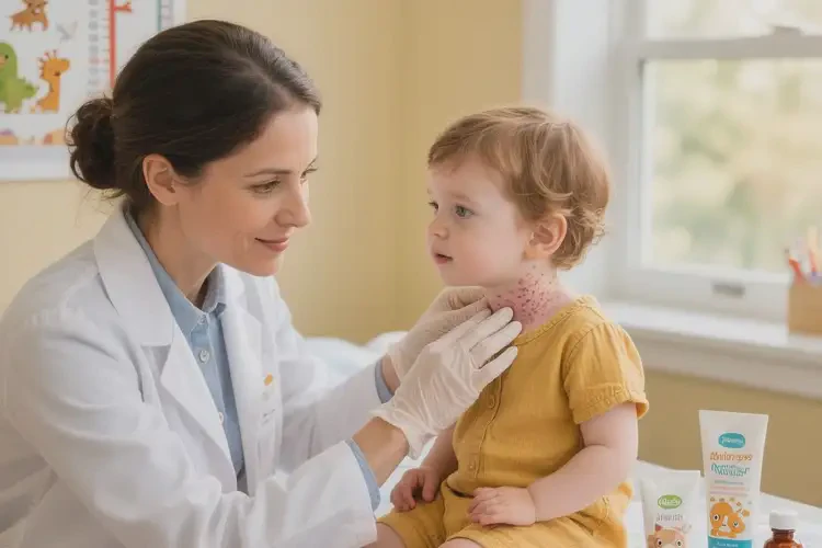 小儿脖子出湿疹不管它会自己自愈吗(图4)