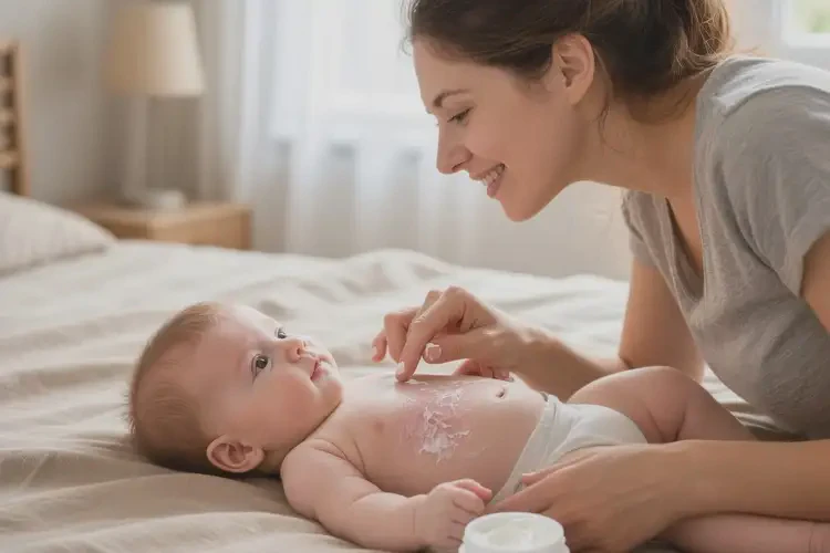 嬰兒肚子出濕疹不管它會(huì)自己好嗎(圖4)