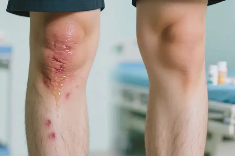 男生小腿經(jīng)常起濕疹不管它會自己痊愈嗎(圖1)