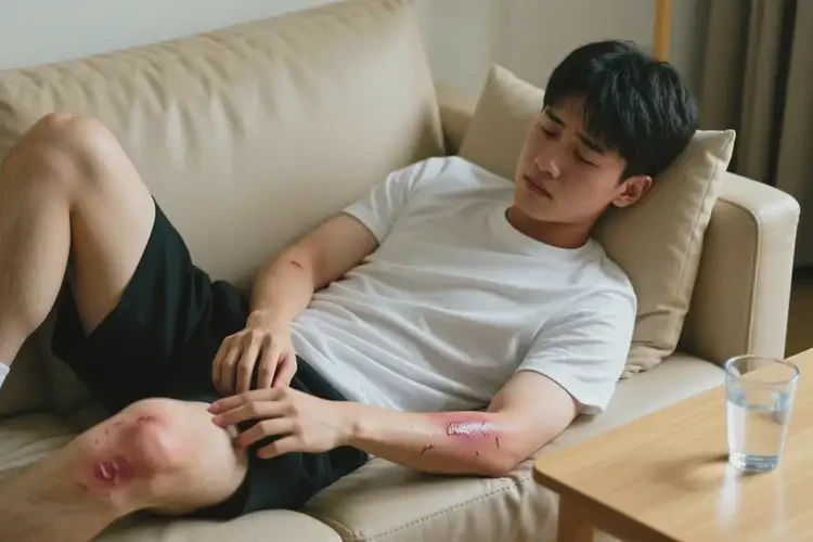 大學(xué)生全身長(zhǎng)濕疹不管它會(huì)自己痊愈嗎(圖1)