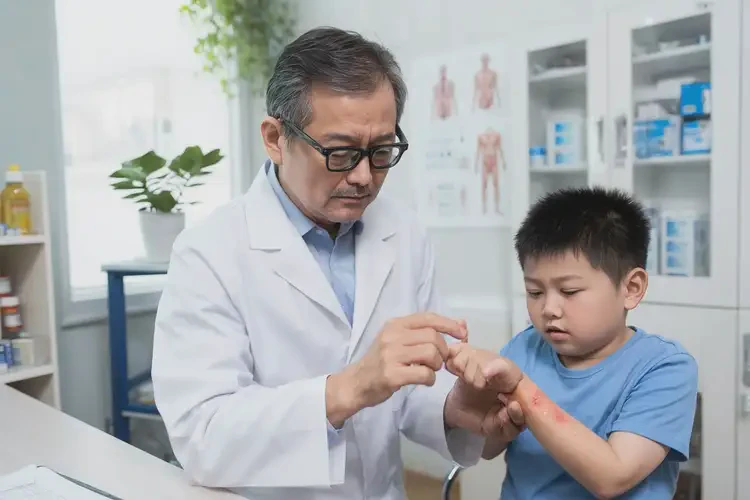 儿童手上偶尔长湿疹能彻底自愈吗(图2)