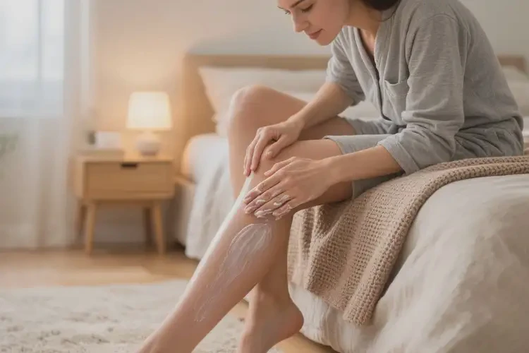 女人小腿上容易長濕疹可不可以徹底自愈(圖1)