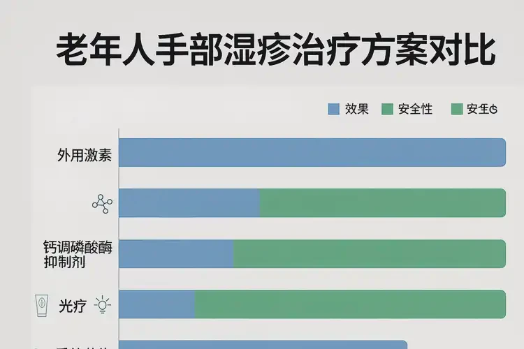 老年人手上出濕疹能夠徹底治愈嗎(圖2)
