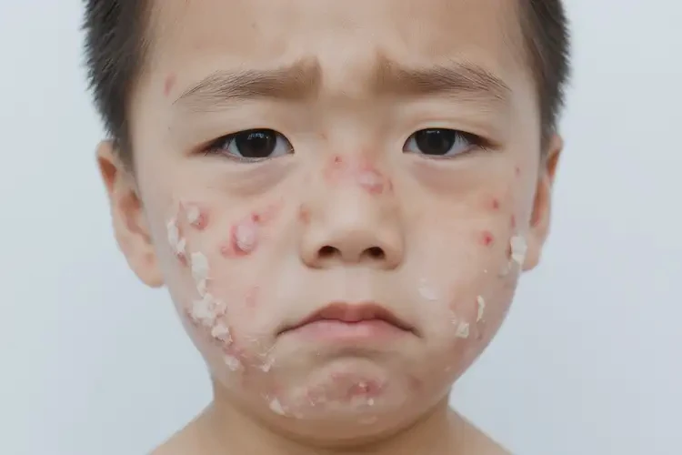 小孩臉上出濕疹不管它會(huì)自己痊愈嗎(圖3)