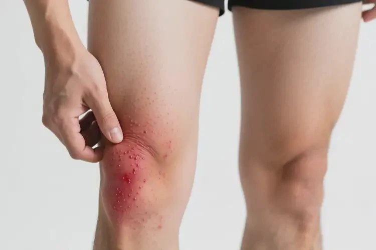 男性大腿出濕疹不管它會(huì)自己好嗎(圖3)