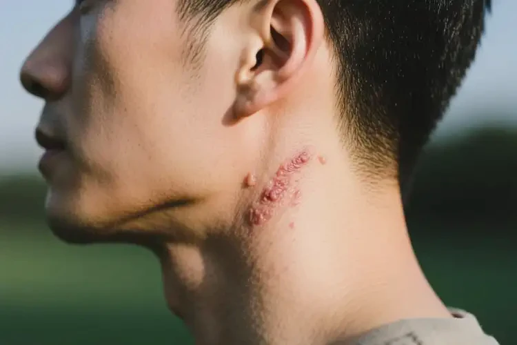 男性脖子長濕疹不管它會自己自愈嗎(圖3)