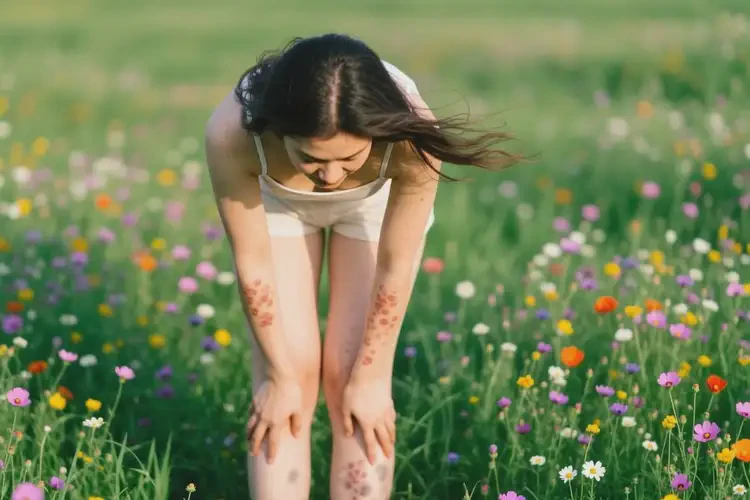 女性四肢出濕疹不管它會(huì)自己痊愈嗎(圖1)