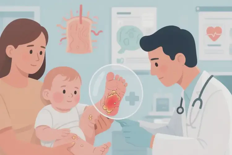 寶寶腳上起濕疹可不可以徹底自愈(圖1)