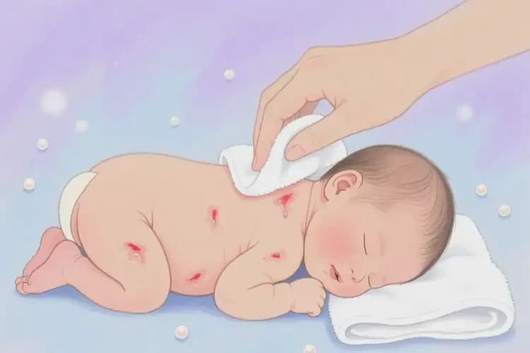 新生兒脖子容易起濕疹不管它會(huì)自己好嗎(圖2)