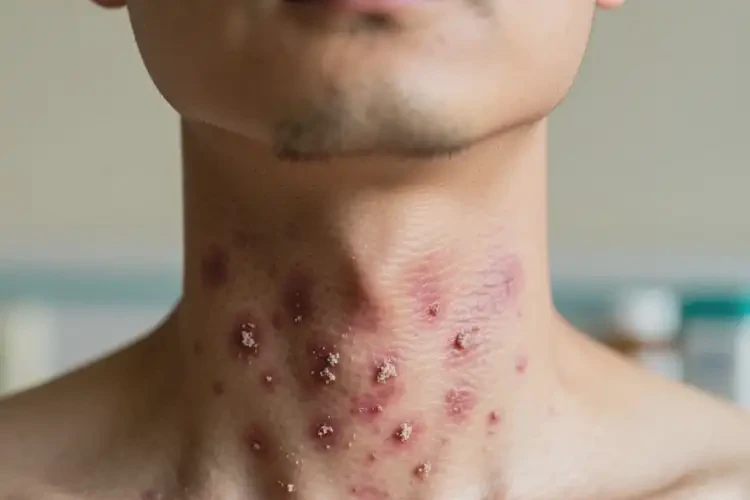 男人脖子經(jīng)常起濕疹可不可以徹底自愈(圖3)