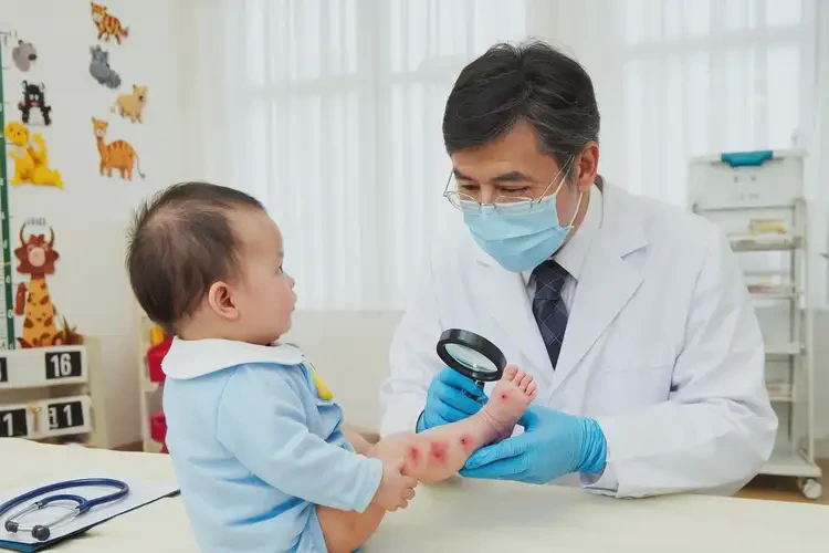 寶寶小腿上偶爾長濕疹能靠自己自愈嗎(圖1)