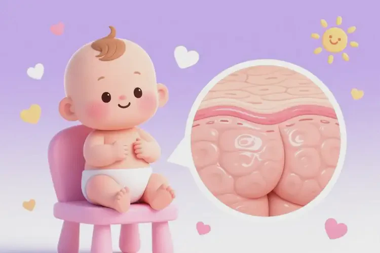 嬰幼兒屁股上偶爾起濕疹不管它會自己自愈嗎(圖1)