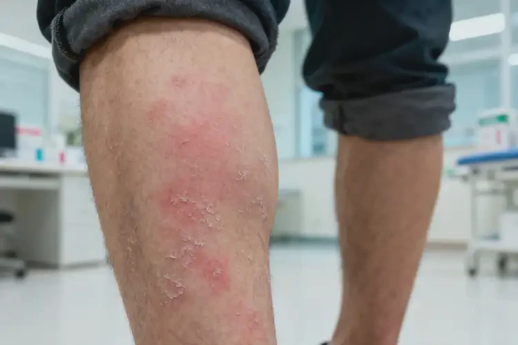 男生小腿經(jīng)常長(zhǎng)濕疹能徹底自愈嗎(圖1)