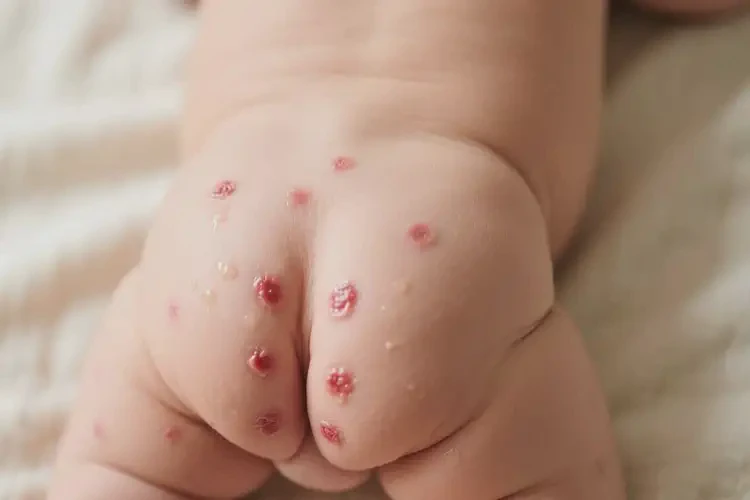 新生兒屁股上出濕疹不管它會(huì)自己痊愈嗎(圖2)