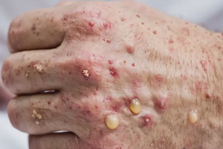 男人手上出現(xiàn)濕疹不管它會自己自愈嗎(圖4)