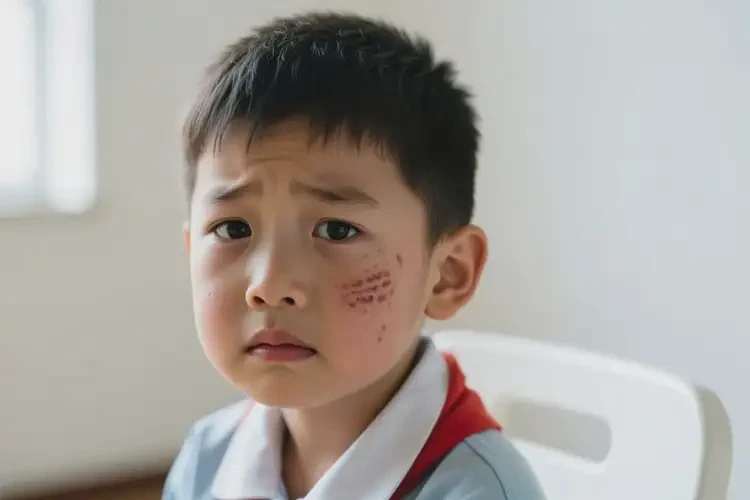 小学生面部有湿疹不管它会自己好吗(图3)