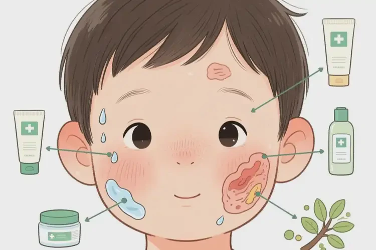 兒童面部容易長濕疹能夠徹底治愈嗎(圖2)