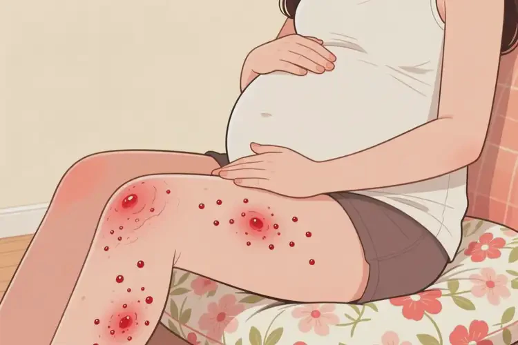 孕婦大腿上容易起濕疹不管它會自己自愈嗎(圖1)