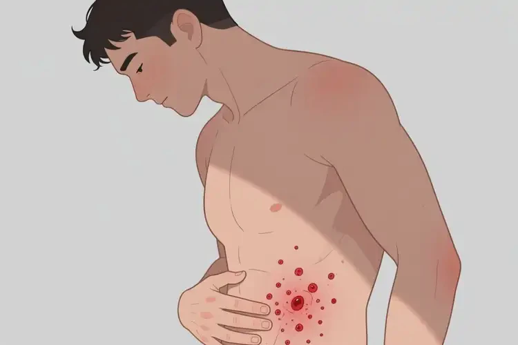 男人肚子經常起濕疹不管它會自己好嗎(圖2)