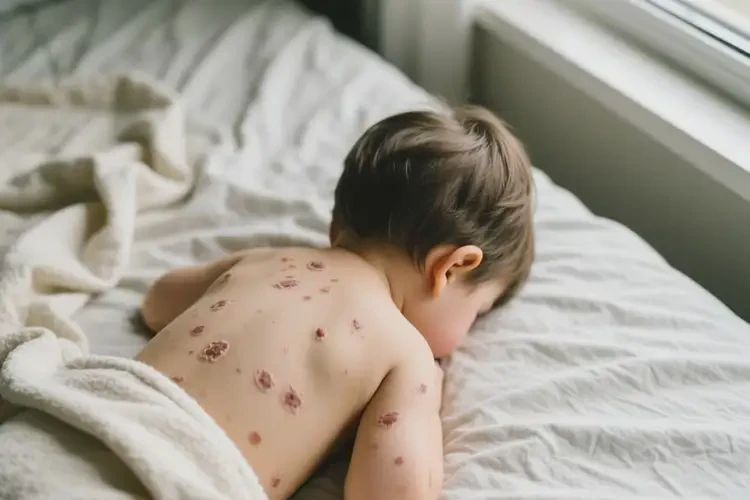 孩子全身起濕疹不管它會自己痊愈嗎(圖1)