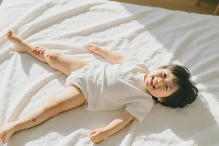 小兒小腿上起濕疹可以徹底自愈嗎(圖1)