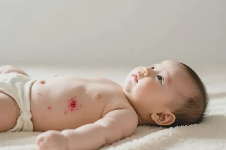 新生儿肚子经常长湿疹不管它会自己痊愈吗(图1)