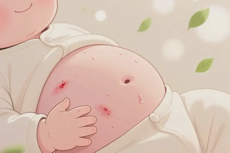 嬰兒肚子出濕疹可以徹底自愈嗎(圖4)