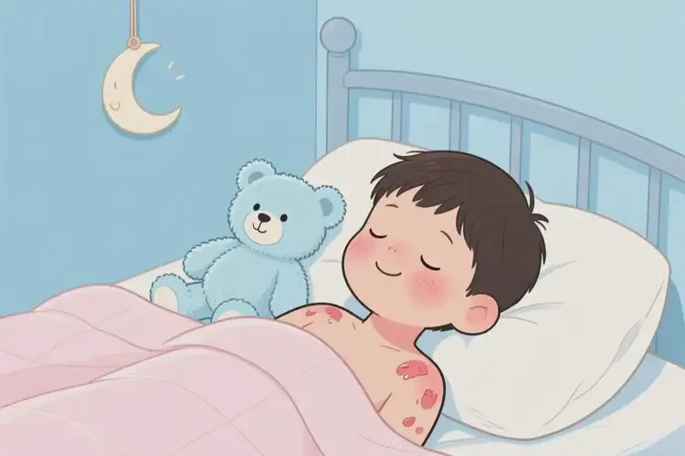 孩子全身有濕疹不管它會(huì)自己自愈嗎(圖2)