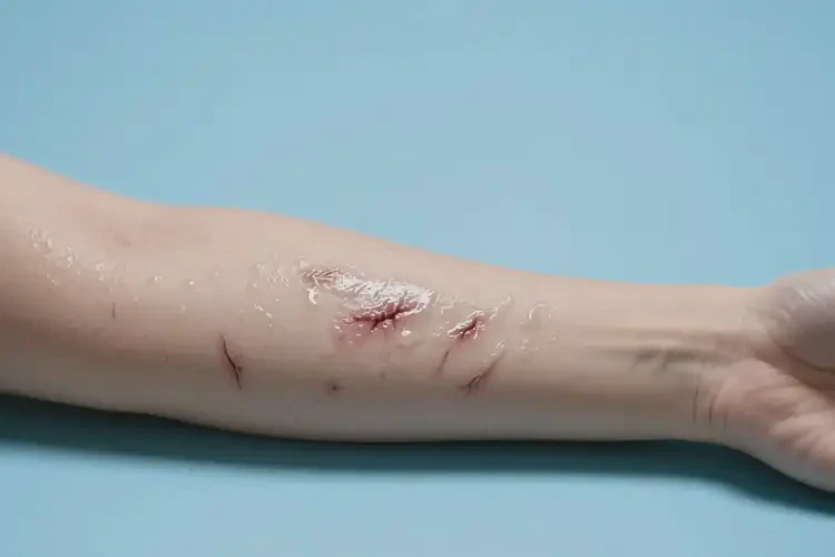 產(chǎn)婦手臂上起濕疹不管它會(huì)自己自愈嗎(圖2)