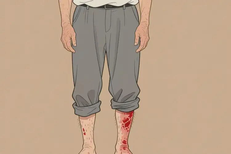 老年人小腿起濕疹不管它會(huì)自己自愈嗎(圖2)