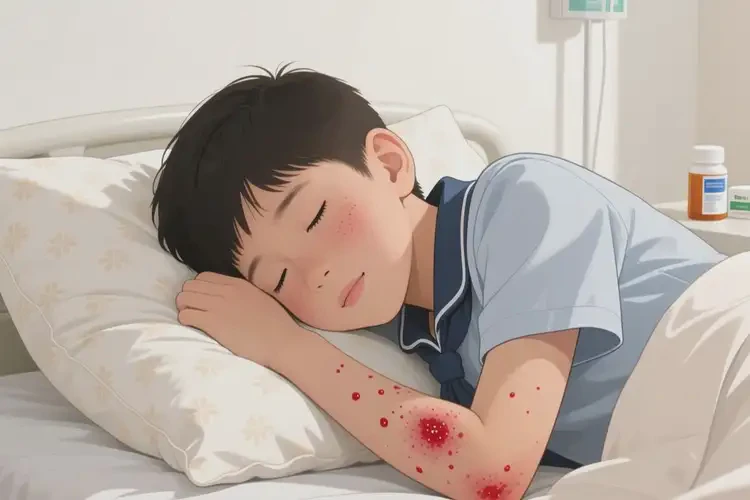 中學生手臂上起濕疹可以徹底自愈嗎(圖2)