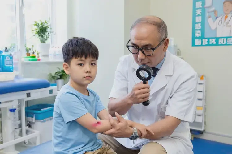 小兒手臂偶爾長濕疹可以徹底自愈嗎(圖1)