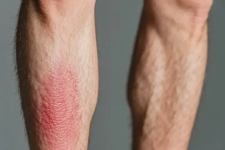 男生小腿出濕疹能夠徹底治愈嗎(圖3)