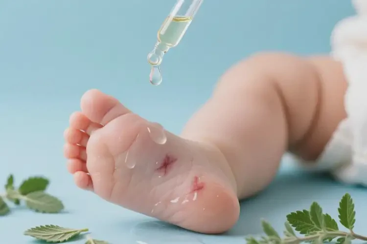 寶寶腳上長濕疹可以徹底自愈嗎(圖2)