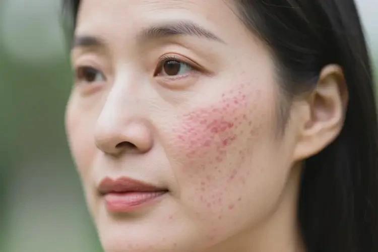 女性面部长湿疹不管它会自己好吗(图3)