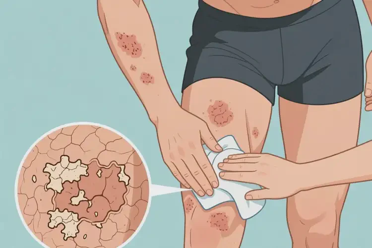 男性四肢偶爾長濕疹能夠徹底治愈嗎(圖2)