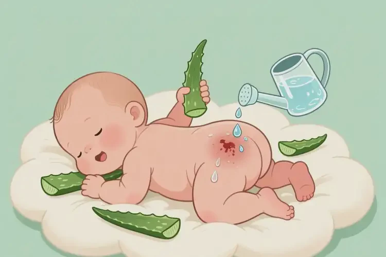 新生兒屁股有濕疹能徹底自愈嗎(圖1)