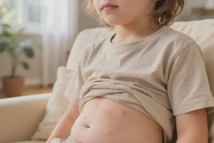 小學生肚子上長濕疹能不能徹底自愈(圖4)