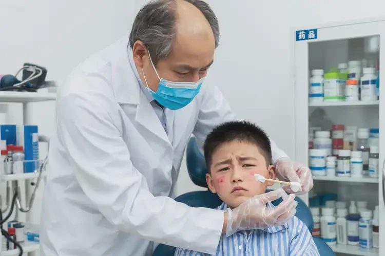 兒童臉上起濕疹不管它會自己痊愈嗎(圖3)