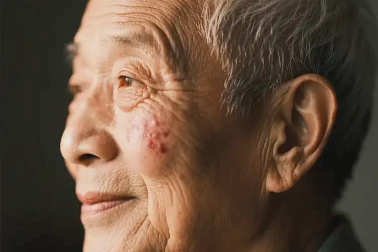 老年人脸上偶尔起湿疹能彻底自愈吗(图3)