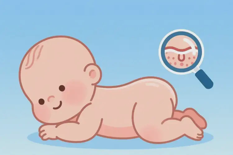 新生兒肛周偶爾長濕疹能夠徹底治愈嗎(圖2)