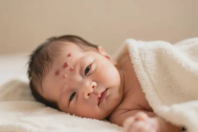 新生兒臉上出現(xiàn)濕疹能徹底自愈嗎(圖3)