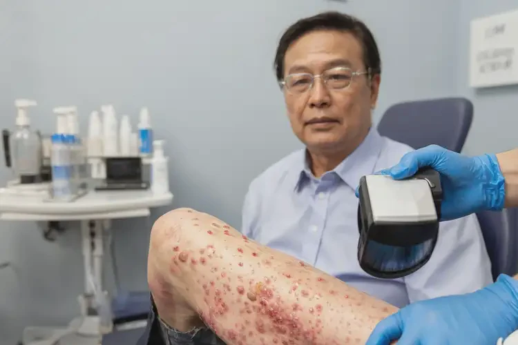 男性小腿上偶爾長(zhǎng)濕疹能靠自己自愈嗎(圖4)