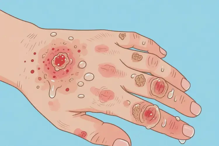 大學(xué)生手上出濕疹能夠徹底治愈嗎(圖1)