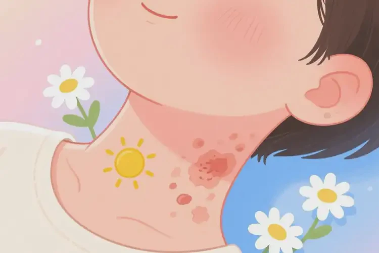 兒童脖子上容易長(zhǎng)濕疹不管它會(huì)自己自愈嗎(圖1)