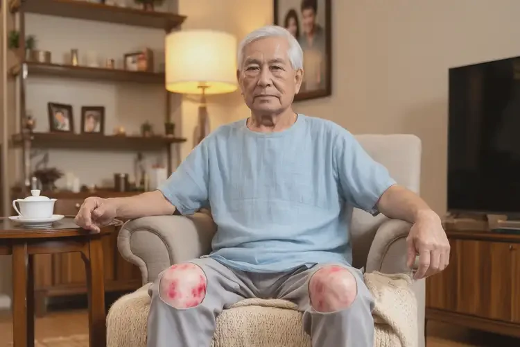 老年人大腿上容易長(zhǎng)濕疹能徹底自愈嗎(圖1)