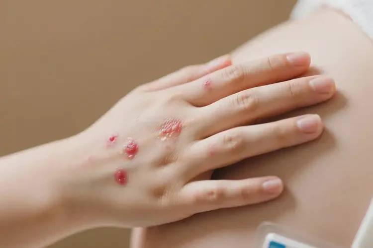 产妇手上偶尔起湿疹能靠自己自愈吗(图1)