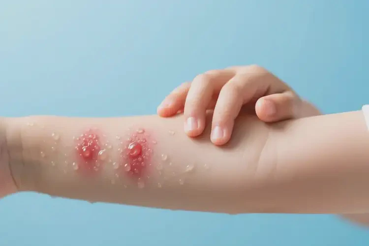 小孩手臂出現(xiàn)濕疹不管它會(huì)自己痊愈嗎(圖3)